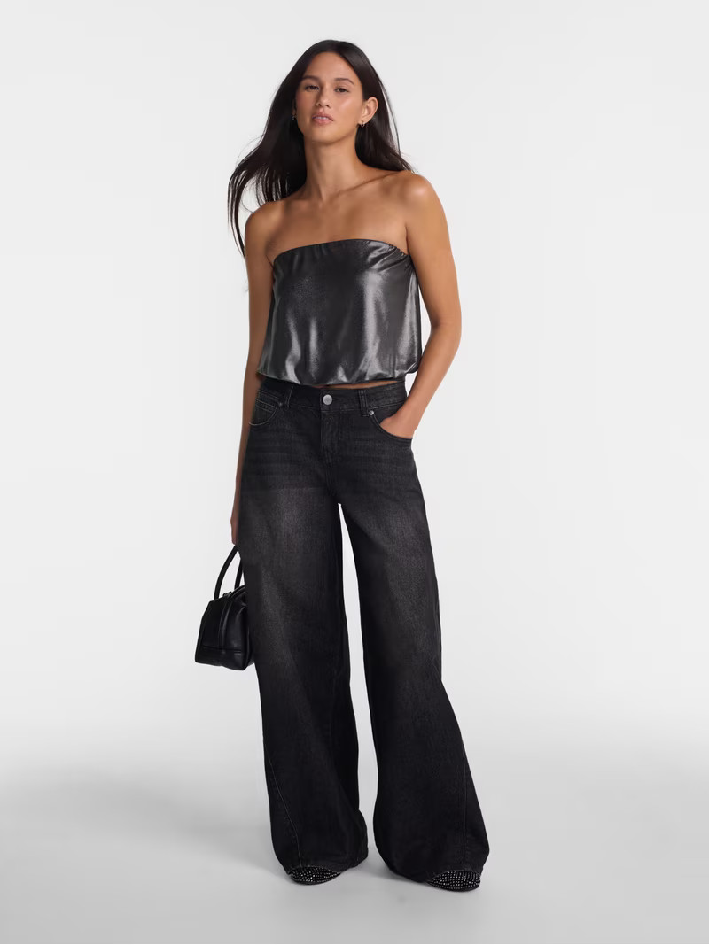 No Boundaries Ultra Baggy Barrel Jeans, 32.5'' Inseam, Women's Waist Sizes 00-20 | Walmart (US)
