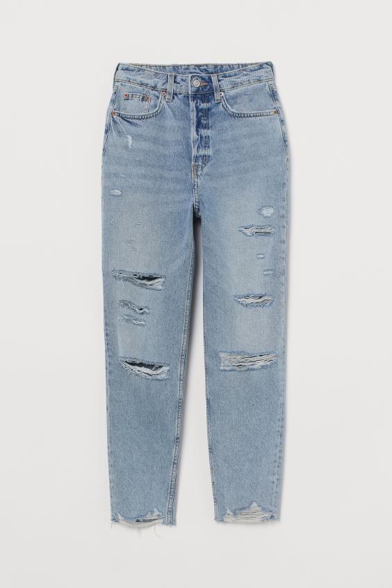 Slim Mom Jeans Trashed | H&M (US + CA)