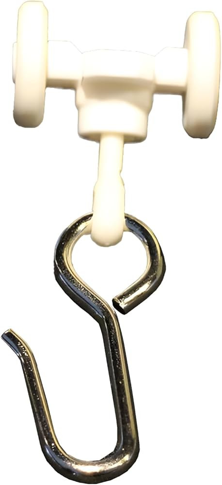 Room/Dividers/Now Curtain Track Roller Hooks - Curtain Rail Ceiling Gliders Set - Plastic Body an... | Amazon (US)