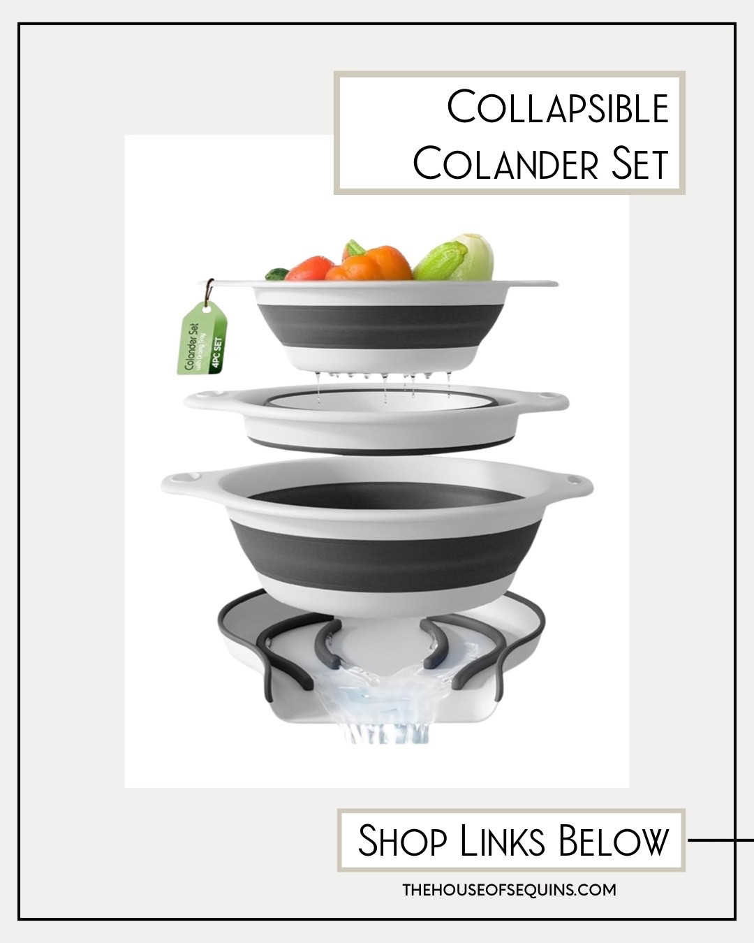 Collapsible colander