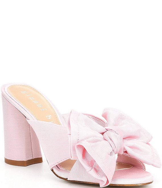 Keily Bow Detail Block Heel Mules | Dillards