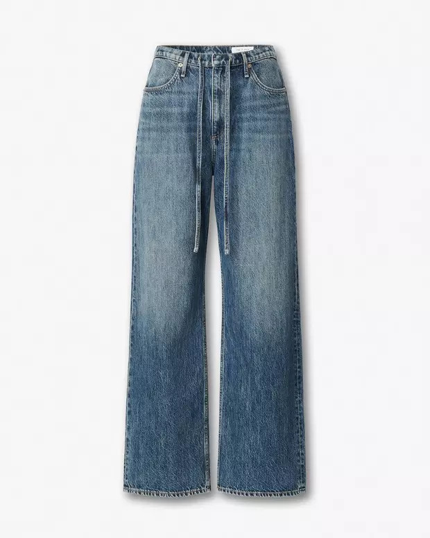 Phoebe Drawstring Wide-Leg Jeans | rag & bone