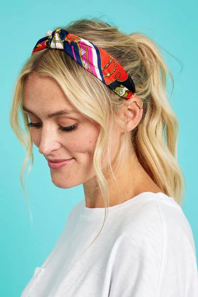 Blue Sky Scarf Printed Headband | Social Threads