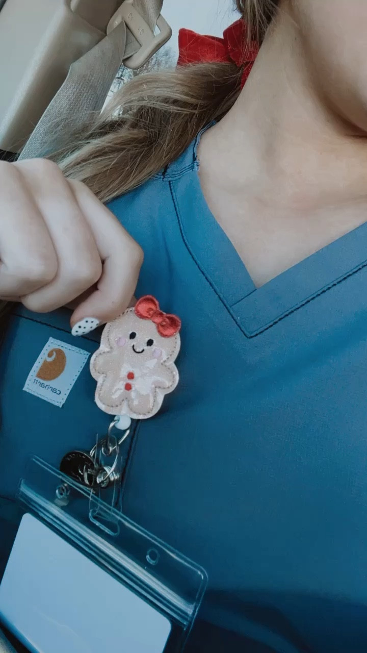 Christmas badge reel