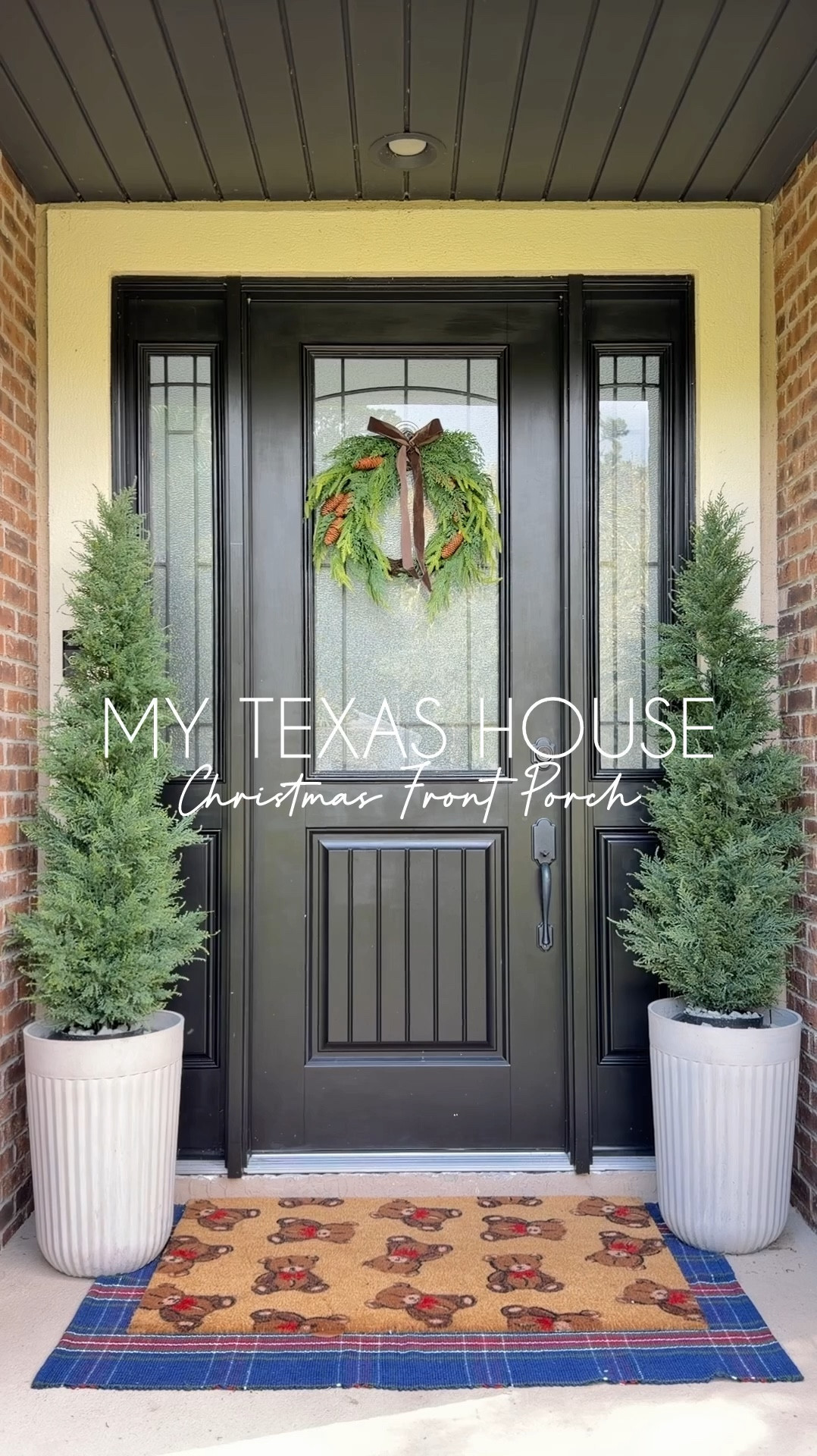 My Texas House @walmart front porch. Can’t wait to add my nutcrackers & lights to this area but the big front mats are so good  

#LTKHome #LTKFindsUnder50 #LTKHoliday