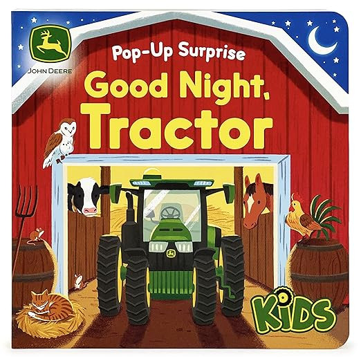 John Deere Kids Good Night Tractor on the Farm: Deluxe Lift-a-Flap & Pop-Up Surprise Board Book, ... | Amazon (US)
