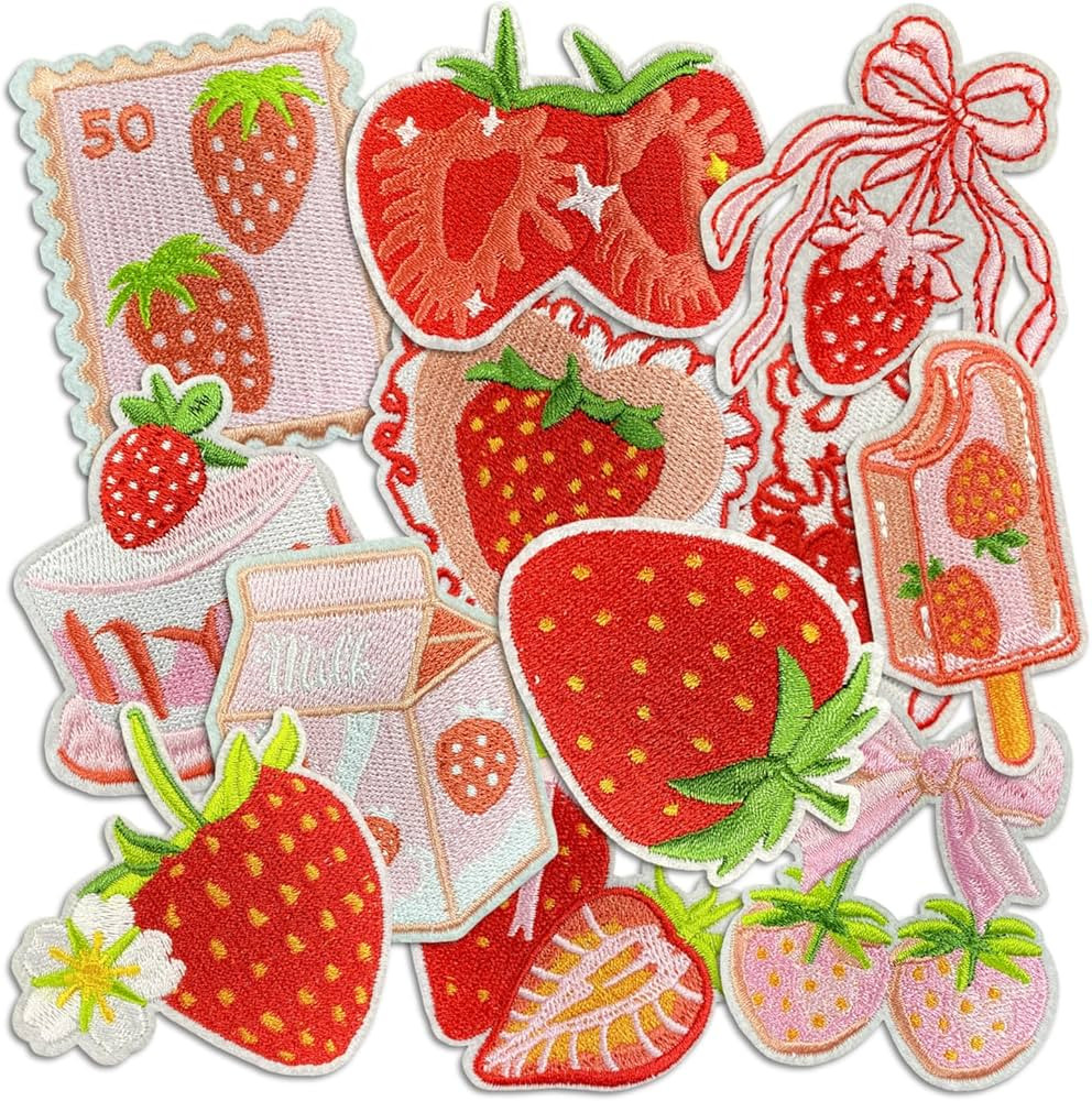 Boho Girly Iron On Patches, Cute Embroidery Applique Patch, DIY Decorative Heat Press Patches for... | Amazon (US)