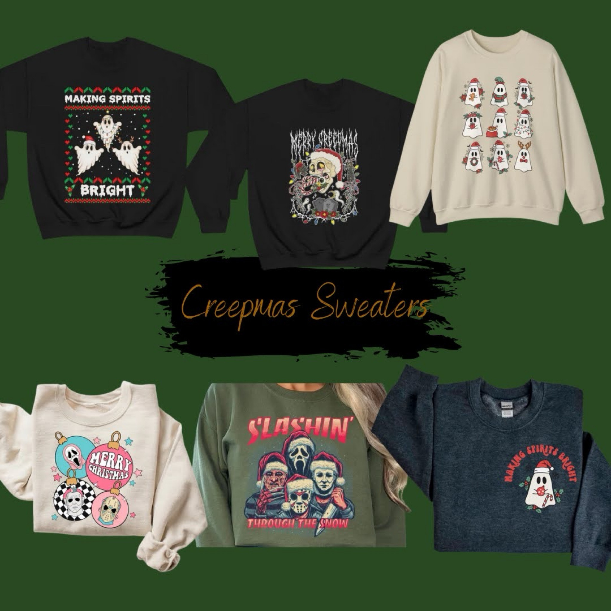 Some spooky/creepy holiday sweaters for the upcoming season! Creepmas sweaters if you will! 😌 

#LTKHolidaySale #LTKHoliday #LTKstyletip