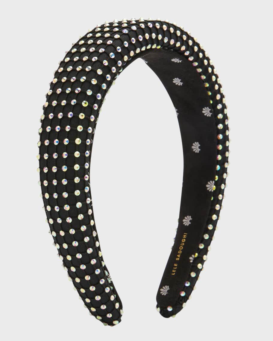 Lele Sadoughi Crystal Mesh Alice Headband | Neiman Marcus