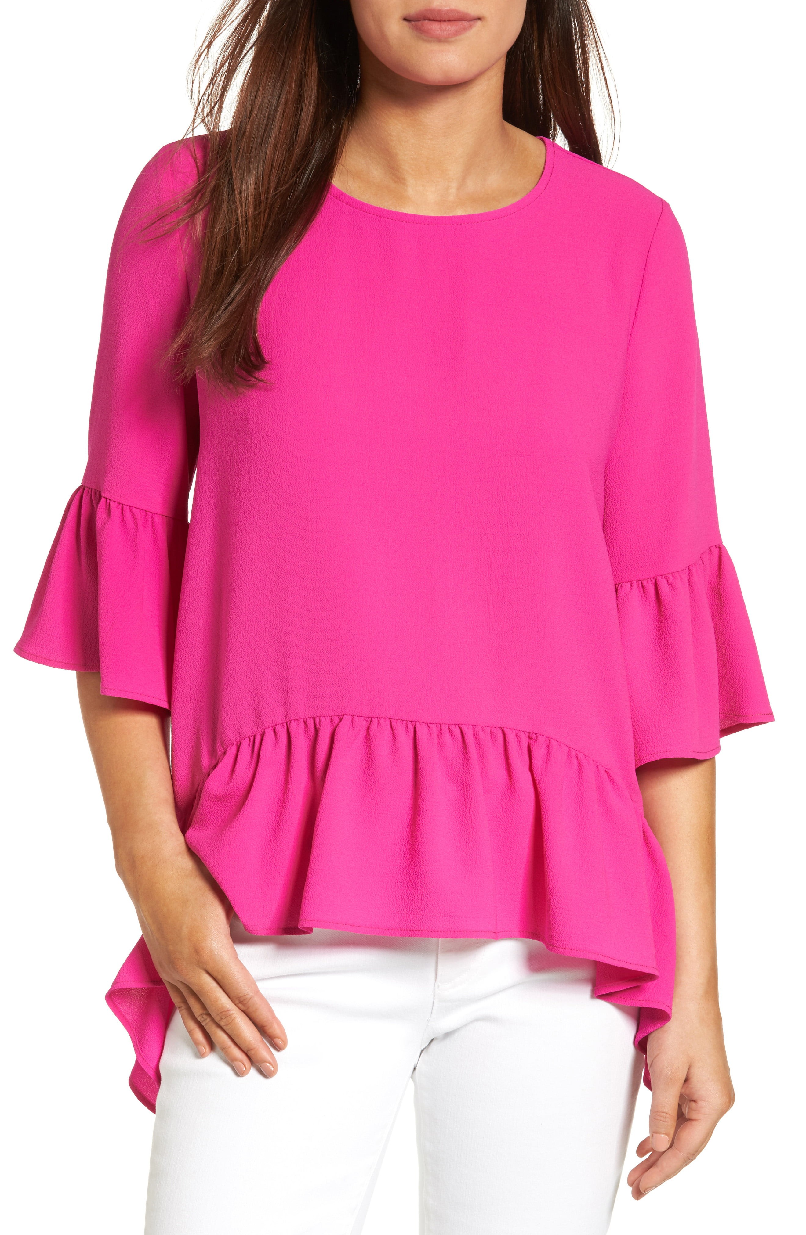 Ruffled Handkerchief Hem Top | Nordstrom