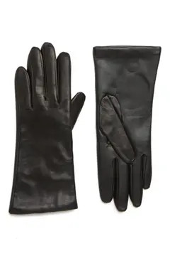 Cashmere Lined Leather Touchscreen Gloves | Nordstrom