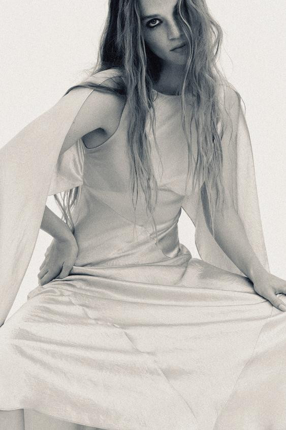 LIMITED EDITION WRINKLED EFFECT SATIN DRESS | Zara US