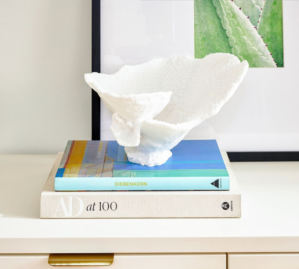 Faux Leaf Coral, Small, White | Pottery Barn (US)