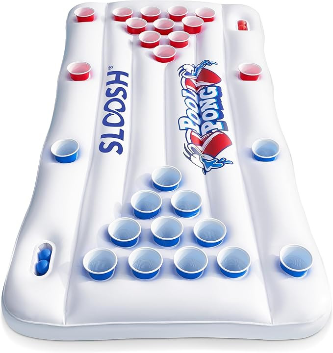 SLOOSH Pool Toys Games Set - Pong Toss Game Water Toys for Adults Kids Family Games, Inflatable F... | Amazon (US)