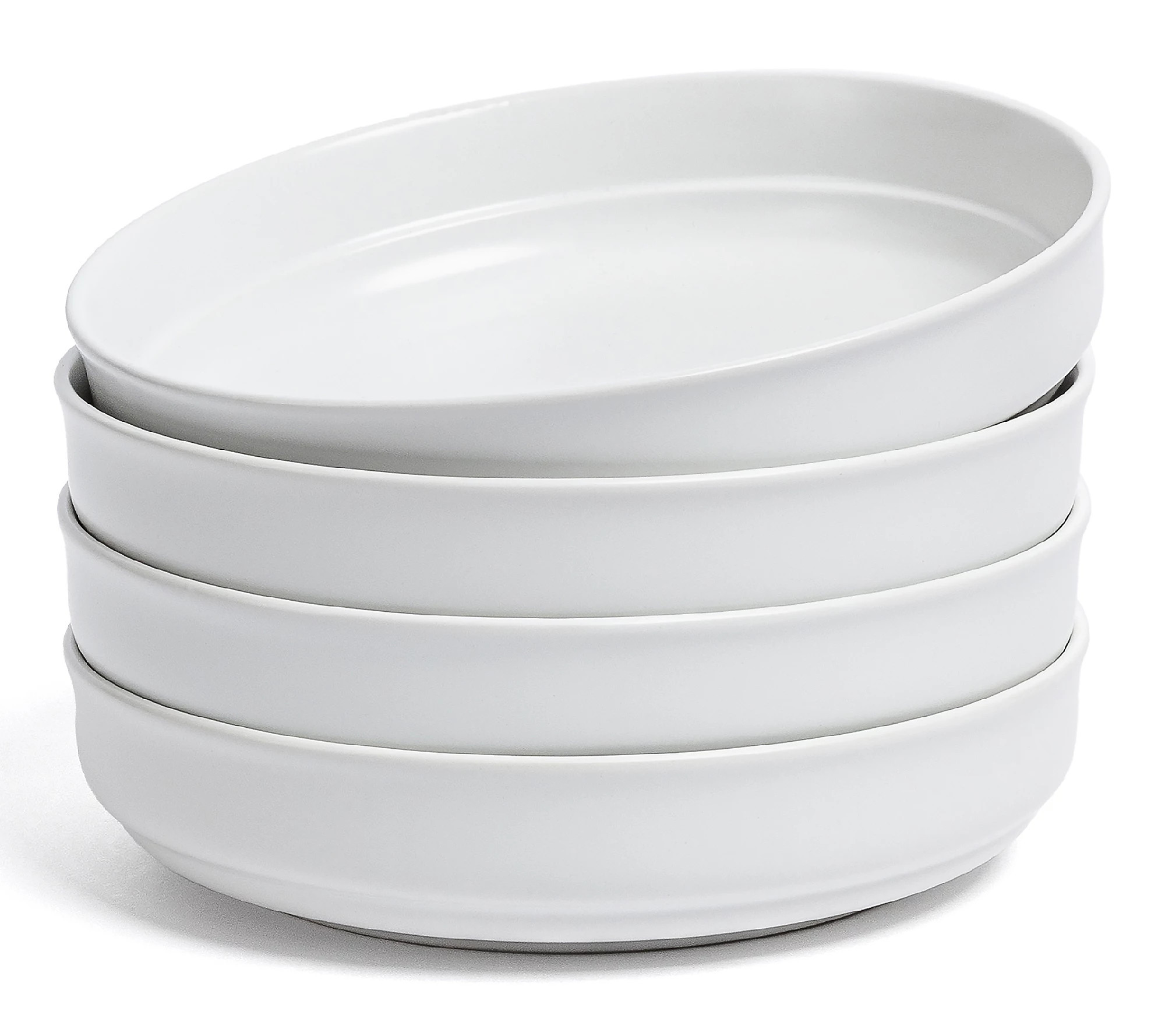 over&back Rimmed 32oz Semi-Matte Stoneware Dinn er Bowls | QVC