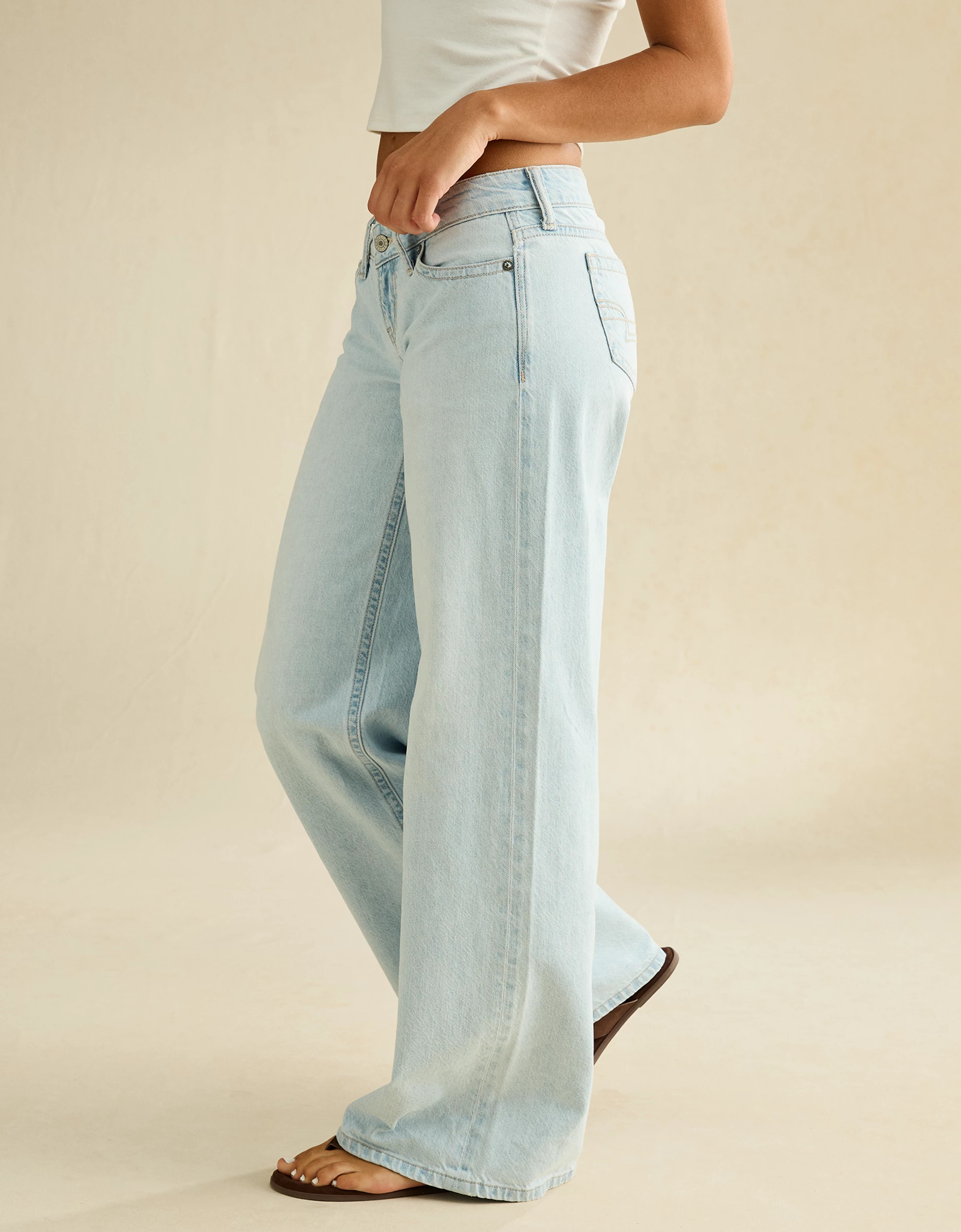 AE Lowest-Rise Baggy Wide-Leg Jean | American Eagle Outfitters (US & CA)
