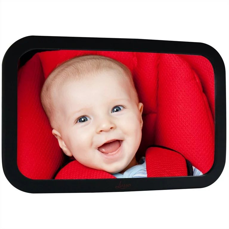 Lusso Gear | Baby Car Mirror for Backseat  |  Rear Facing Car Seat Mirror | Large, Stable, Safe a... | Walmart (US)