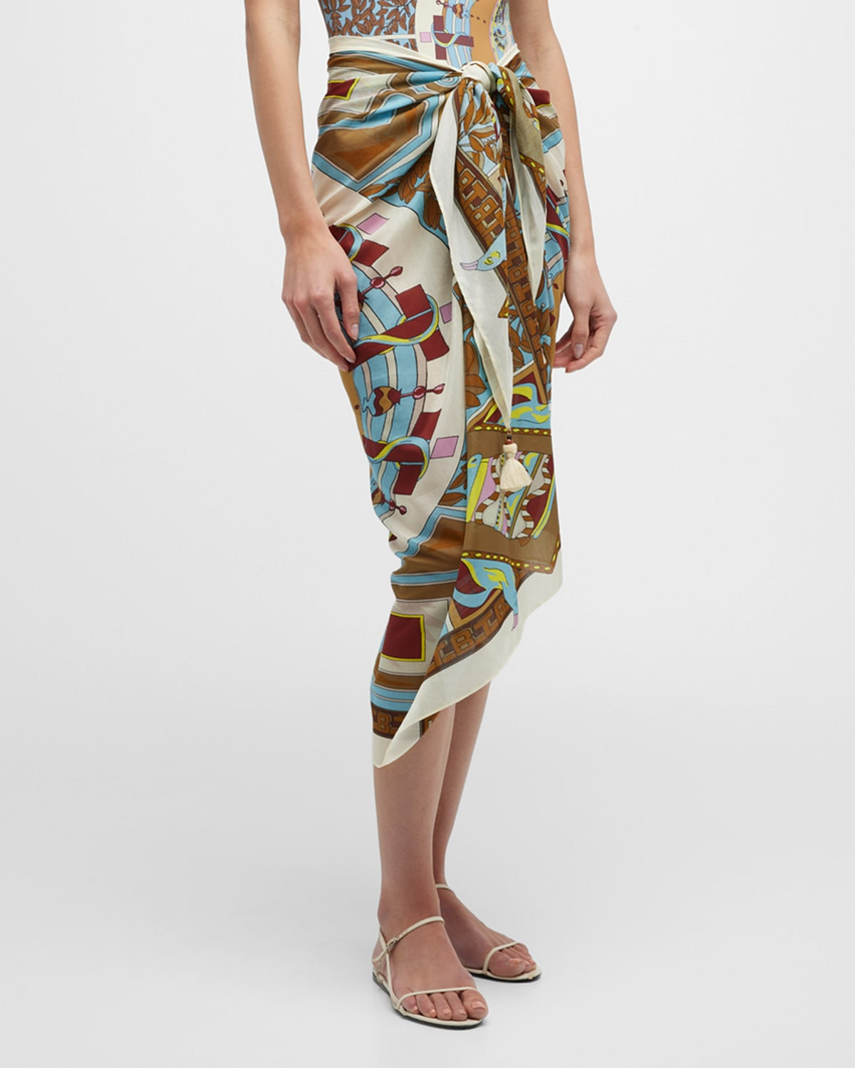 Coverup Cotton-Silk Pareo | Neiman Marcus