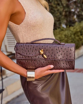 Marysel Textured Vegan Leather Baguette Top Handle Bag | VICI