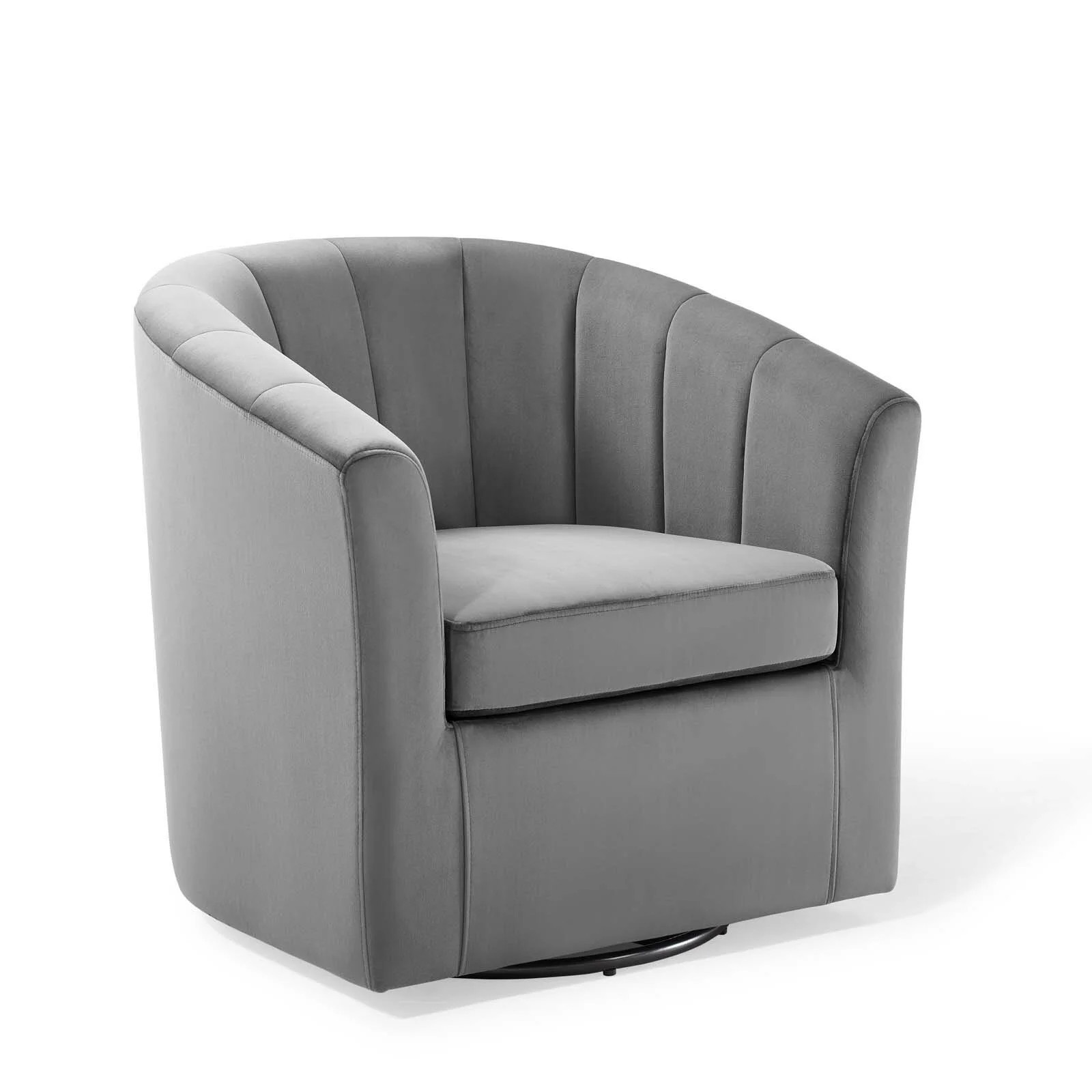 Ziaa Performance Velvet Swivel Barrel Chair, Suggested Number of People: 1, Toss Pillows: No - Wa... | Walmart (US)