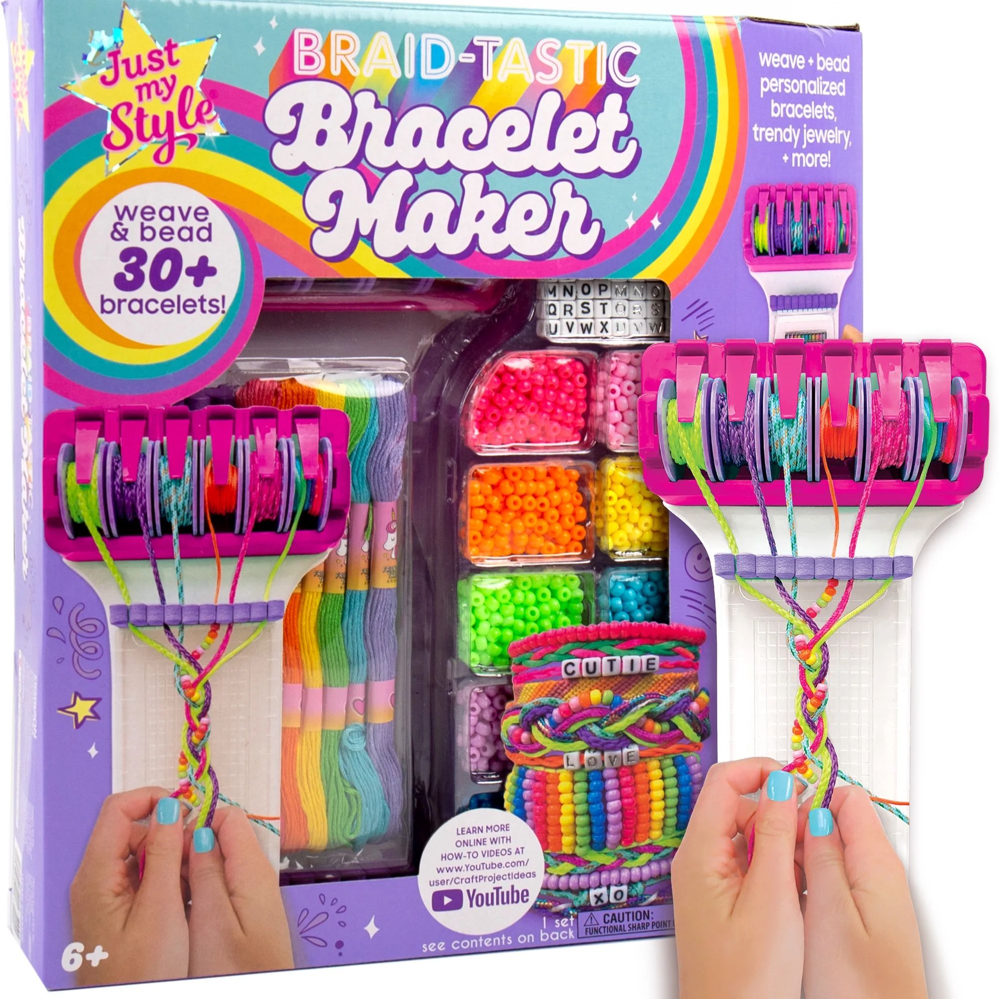 Just My Style® Braid-tastic Braiding and Beading Workstation, Boys and Girls, Child, Ages 6+ | Walmart (US)