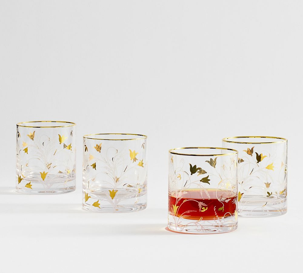 Gold Scatter Cocktail Glasses | Pottery Barn (US)
