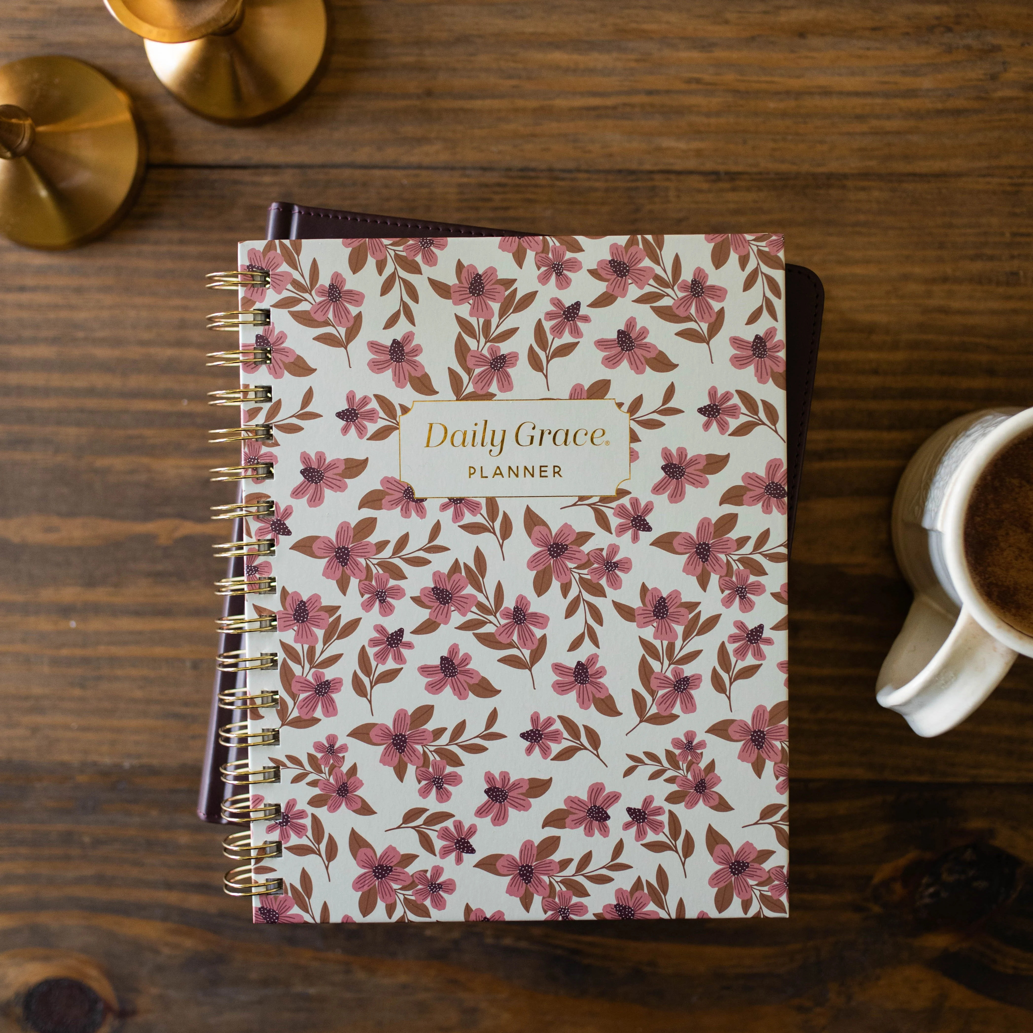 Daily Grace Planner | Burgundy Blooms | The Daily Grace Co.
