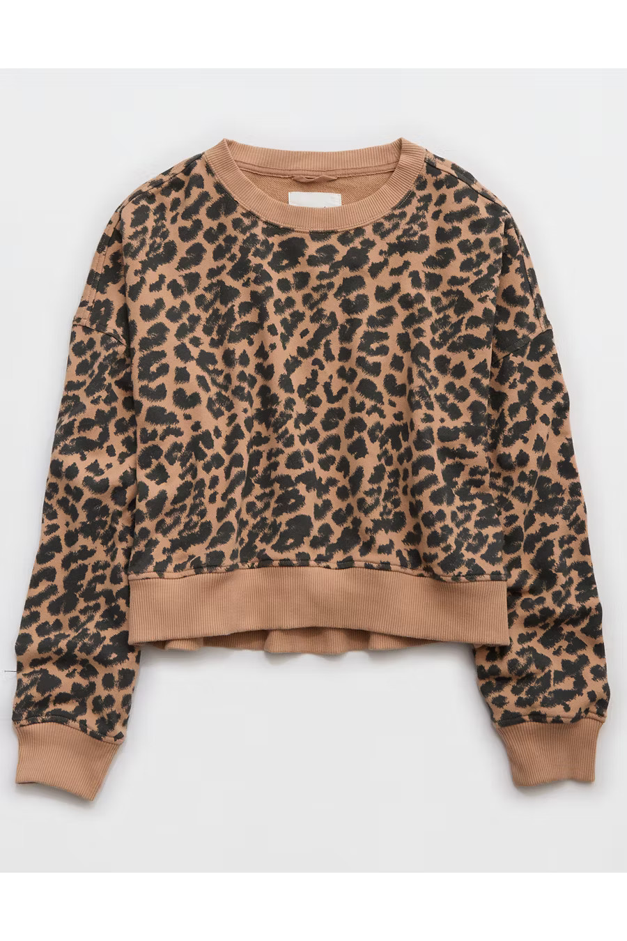 Aerie Take It Easy Crew Sweatshirt Women's Beach Dune XXS | American Eagle Outfitters (US & CA)