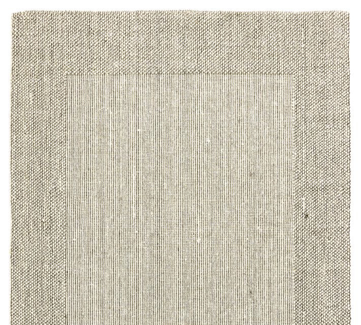 Chunky Border Wool Jute Rug | Pottery Barn (US)