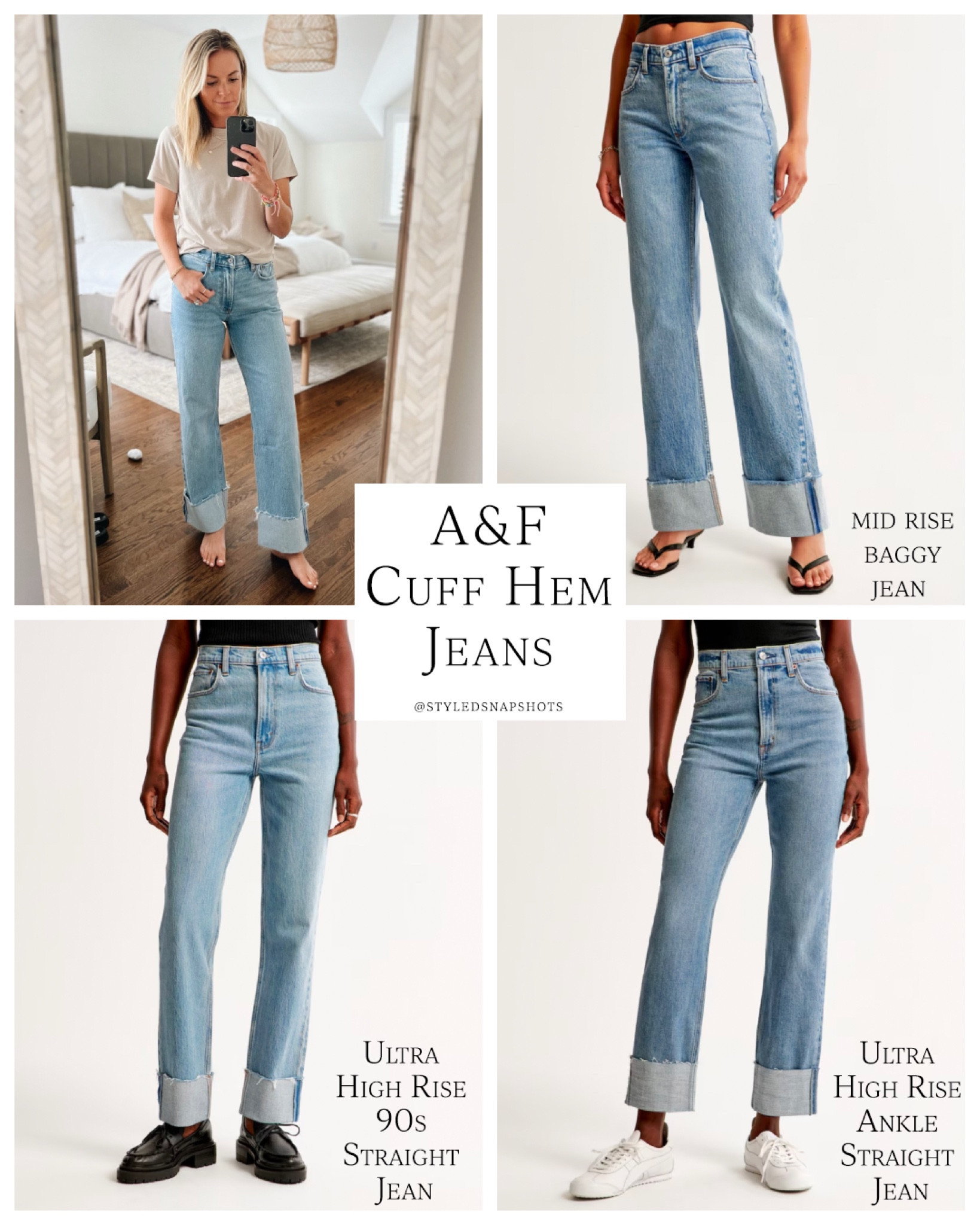 Women's Baggy Jeans  Abercrombie & Fitch