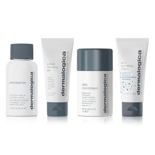 Dermalogica Discover Healthy Skin Kit - Includes: Precleanse, Face Wash, Face Exfoliator, & Moisturizer - Wash Away Impurities To Reveal Glowing Skin | Amazon (US)