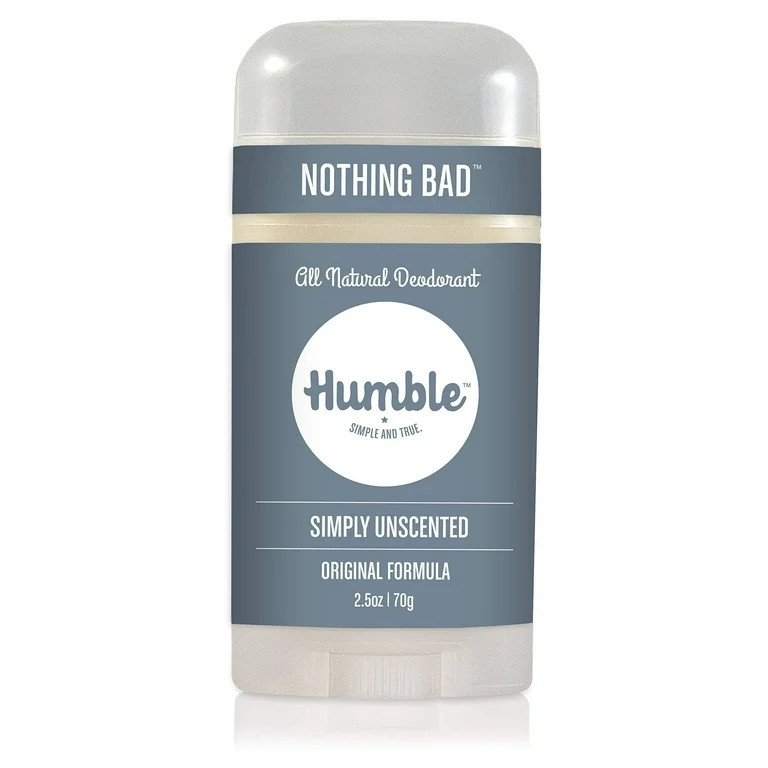 Humble Brands Original Formula Aluminum Free Deodorant, Simply Unscented 2.5oz | Walmart (US)