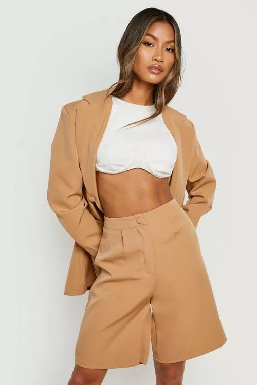 Tailored Longline City Shorts | Boohoo.com (US & CA)