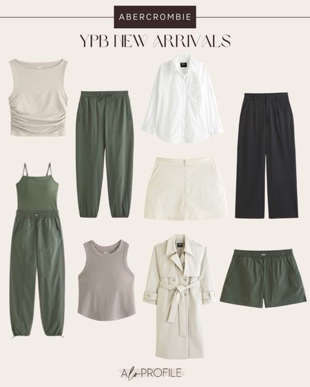 YPB New Arrivals // Abercrombie, activewear, spring activewear, spring activewear outfits, athleisure, Abercrombie activewear, neutral activewear, activewear romper, spring workout clothes, cute activewear outfits, spring fashion, spring style