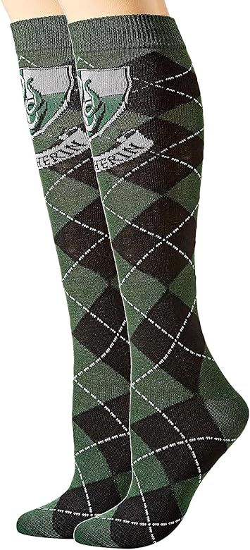 Hyp Harry Potter Slytherin Argyle Juniors Knee High Socks | Amazon (US)