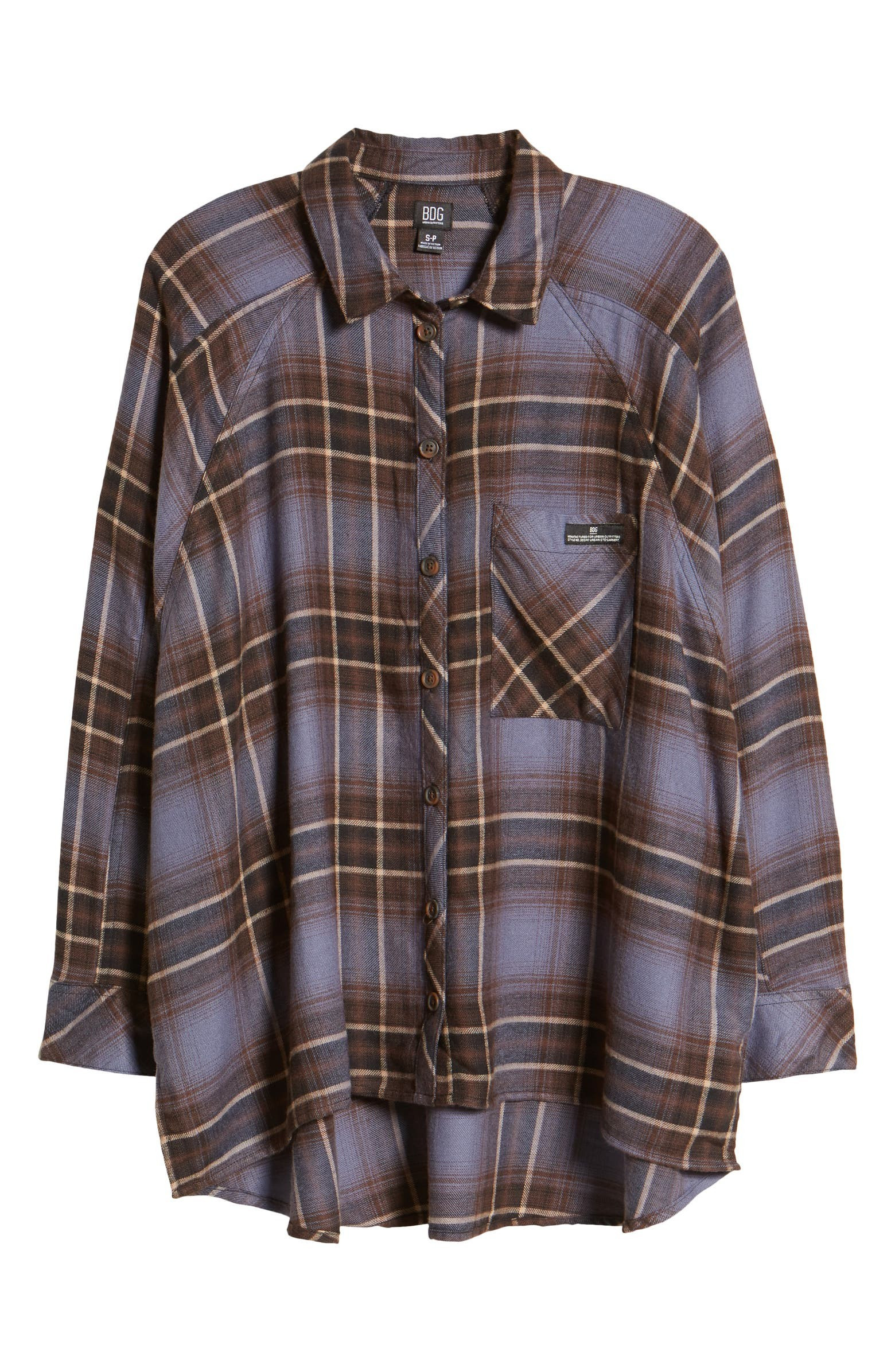 BDG Urban Outfitters Women's Brendan Plaid Flannel Shirt | Nordstrom | Nordstrom