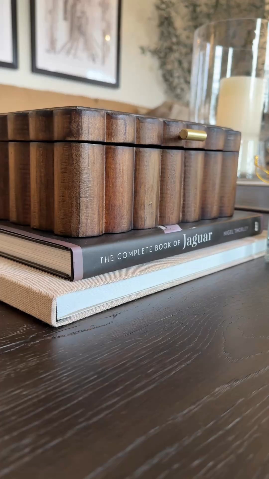 A Walmart home decor FAVORITE 🤍

Cute & functional??! I’m sold. 

This scalloped wood box looks chic on your coffee table and hides all the crap you don’t want on display? Win-win