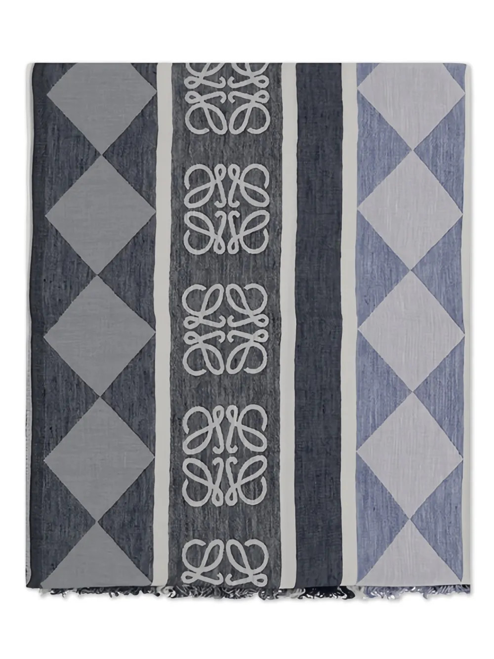 LOEWE geometric-Anagram Scarf | Blue | FARFETCH | Farfetch Global