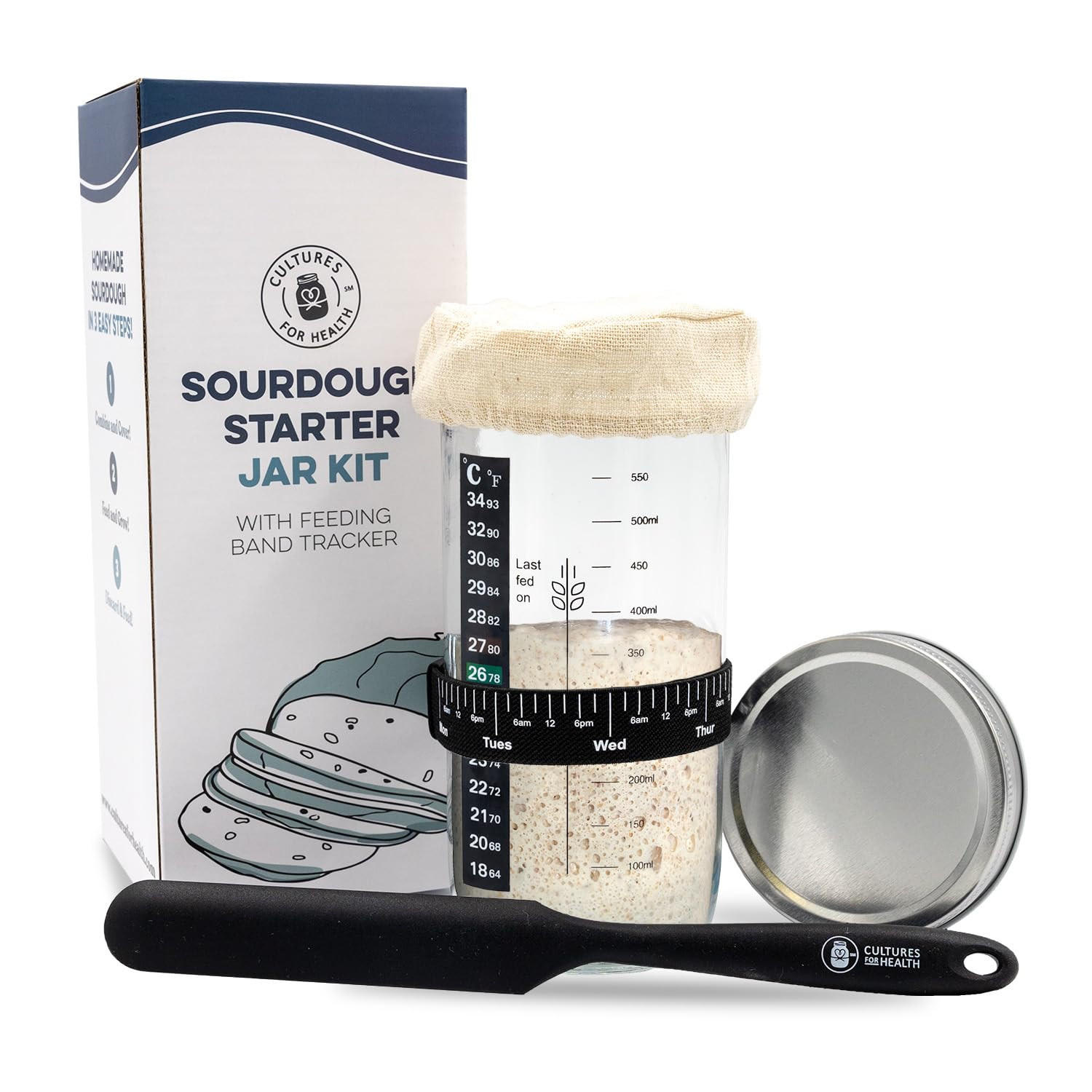 Cultures For Health Sourdough Starter Jar Kit | Easy DIY Breadmaking Kit for Sourdough Bread | Es... | Amazon (US)