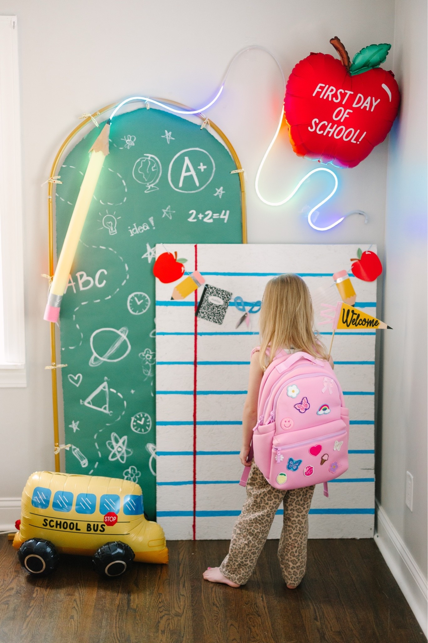 Back to school at home photos set up

#LTKmomlife #LTKHome #LTKKids
