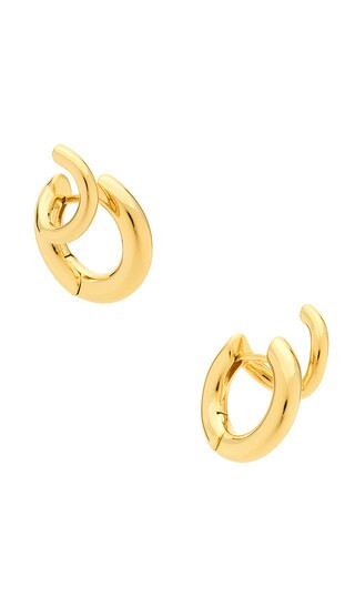 Super Katerina Double Hoop in Gold | Revolve Clothing (Global)