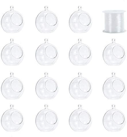 Pomeat Acrylic Hanging Globe, 15 PCS Hanging Candle Holder with 130 Ft Fishing Line, Air Plant Tilla | Amazon (US)