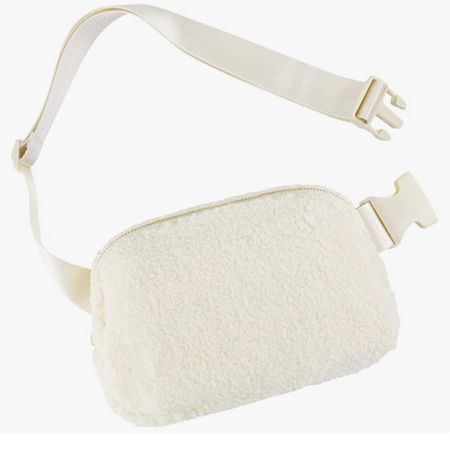 Sherpa belt bag with gold belt accent 

#LTKGiftGuide #LTKunder50 #LTKSeasonal