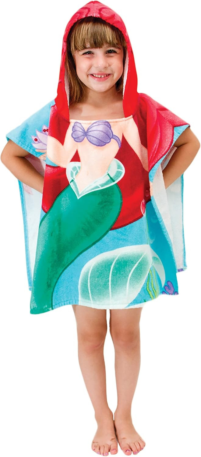 Disney Little Mermaid Ariel Cotton Hooded Towel | Amazon (US)