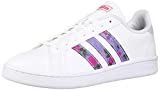 adidas Women's Grand Court Walking Shoe, White/Glow Blue/Real Pink, 10.5 Medium US | Amazon (US)