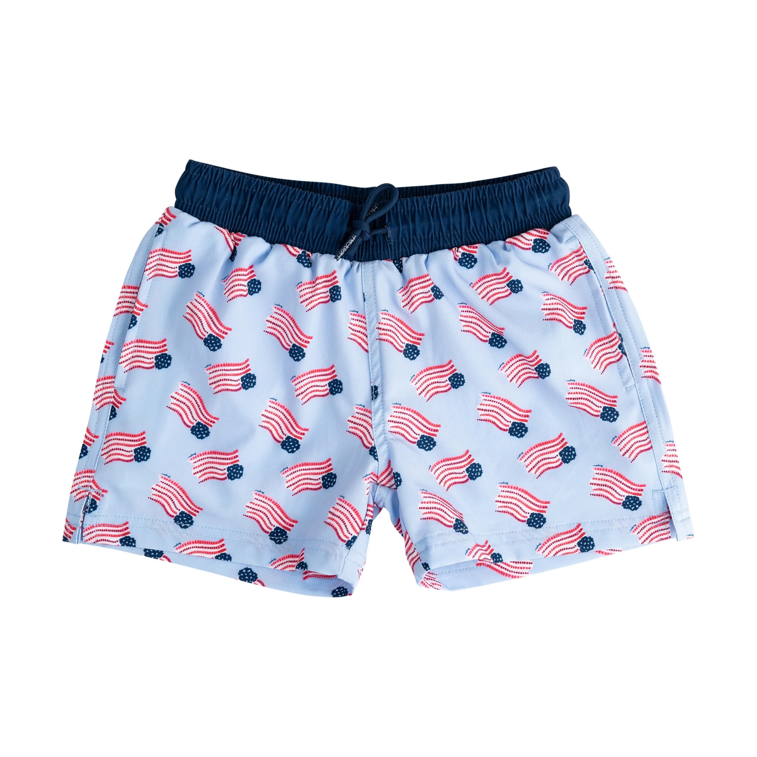Boys' Boogie Board Swim Trunks American Flag Print | PRODOH