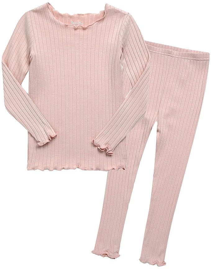 Vaenait Baby 12M-7T Kids Unisex Girls & Boys Soft Comfy Modal Tencel Shirring Sleepwear Pajamas 2... | Amazon (US)