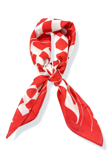Back Up Red Silky Scarf | The Willow Tree