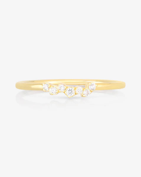 Scattered Diamond Stackable Ring | Ring Concierge