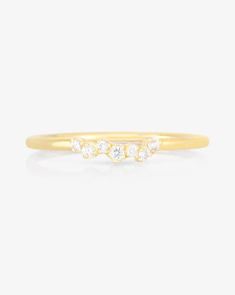 Scattered Diamond Stackable Ring | Ring Concierge